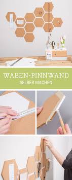 Diy Anleitung Waben Pinnwand Aus Kork Selber Machen Via Dawanda Com Bastelideen Raumideen Diy Korkpinnwand