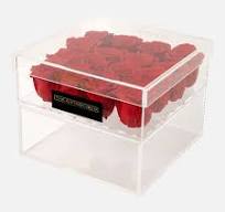 Signature Acrylic Forever Rose Box | Eternity Red