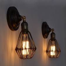 Find wall sconces at wayfair. Loft Cage Wall Lamps Vintage Industrial Wall Lights Edison Fixture Outdoor Lighting Sconces Outdoor Light Sconces Light Sconcewall Lamp Vintage Aliexpress