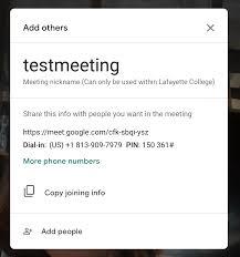 1a kelas bm google meet joining infovideo call link: Getting Started With Google Meet Technology Help Lafayette College