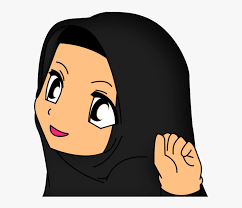 Siluet positif yaitu menghitamkan bagian benda yang digambar. Png Image With Transparent Background Logo Cartoon Berhijab Png Png Download Kindpng