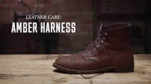 The 8111 iron ranger comes with black/brown taslan laces. Red Wing Heritage Amber Harness Leather Care Youtube