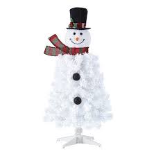 Check spelling or type a new query. Holiday Time Pre Lit Led White Conical Snowman Artificial Christmas Tree 3 5 Walmart Com Snowman Christmas Tree White Christmas Trees Christmas Trees For Kids