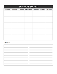 Create your own printable monthly and yearly calendars in different sizes and colors. Monthly Blank Calendar In Multi Color Sunday Free Printable Templates