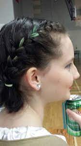 Hair Ideas For Highland Dancers With Short Hair French Braids At A Choreography Competition Also For Non Dance Hairstyles Short Hair Styles Hair Styles
