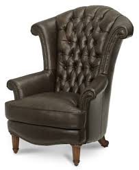 Michael Amini Trevi Leather High Back Chair Brown Leather Office Chair Leather Office Chair Chair