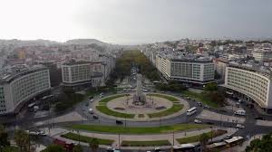 Marquês de Pombal, Lisboa, drone, vista aérea, trânsito, prédios, Parque  Eduardo VII, Lisboa urbana, Portugal, capital, tráfego, centro de Lisboa,  paisagem urbana, arquitetura, parque, turismo, edifíc