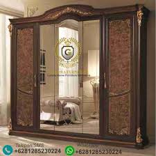 Harga meja makan minimalis jati 6 kursi cuma 2 juta. Lemari Baju Ukir Jati Klasik Modern Somaly Mebel Jati Mebel Klasik Jepara