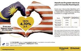 Please contact the nearest maybank branch for the latest rates. Maybank Offer Up To 4 70 P A Fixed Deposit Rate