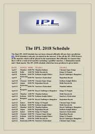 Live stream get premium access to all sports. Download Pdf Of Ipl 2018 Schedule With All Details Ipl Schedule Pdf