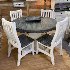 Maybe you would like to learn more about one of these? Slate Round Dining Set Farmhouse Kitchen Table Sets Grey Dining Tables Farmhouse Round Dining Table