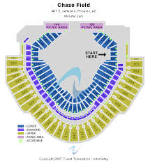 Chase Field Tickets Chase Field Seating Chart