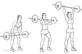Try the dumbbell clean and jerk, or even the kettlebell clean and jerk. Barbell Clean And Press Jerk Overhead Press Workoutlabs Exercise Guide
