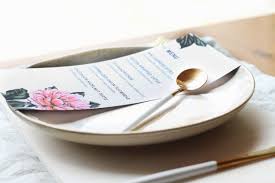 Create a blank elegant menu. Printable Dinner Party Menu Template Design Create Cultivate
