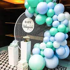 Buy Partywoo Mint Blue Balloons 60 Pcs 10 Inch Turquoise Balloons Baby Blue Balloons White Balloons For Boy Baby Shower Decorations Blue Gender Reveal Turquoise Baby Shower Decorations Mint Baptism Online In