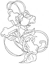 Rose contour drawing lightly trace this line drawing, use a graph to draw it, or draw the rose free in this drawing lesson you learn how to draw a rose with my detailed 10 steps instruction, going from. Rose Cross By Seleneducondray On Deviantart