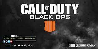 Call Of Duty Black Ops 4 Code Redemption