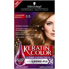 schwarzkopf keratin color permanent hair color 5 5 cashmere brown