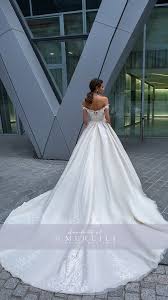 Elva By Crystal Design Exclusively Available At Merlili Bridal In Miami Florida Ali Illusion Bridal Gown Fit And Flare Wedding Dress Classic Wedding Dress