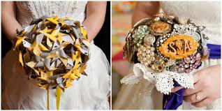 Your bouquet accents your wedding dress and is lovely addition to your. Bouquets That Aren T Flowers Alternative Wedding Bouquet Ideas