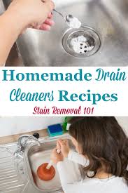 homemade drain cleaners recipes
