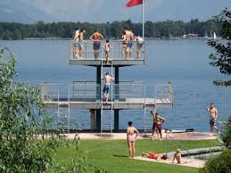 Zell Am See Diving Boards At The Lido Picture Of Strandbad Zeller See Zell Am See Tripadvisor
