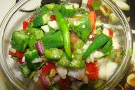 How to make a lady finger cocktail. Lady Finger Salad Ziba Kitchen Dast Pukht Afghani