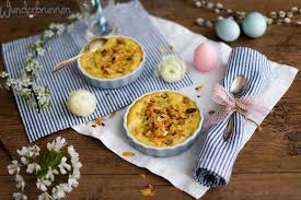 Rhabarber und erdbeeren haben saison, also habe ich passend dazu ein rezept entwickelt. Fluffiges Dessert Gluck Rhabarber Clafoutis Wunderbrunnen