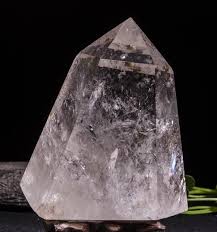 Large Rainbow Clear Crystal Quartz Point With Chalcopyrite Included 87 Wowquartz Crystals Clear Quartz Crystal Clear Crystal