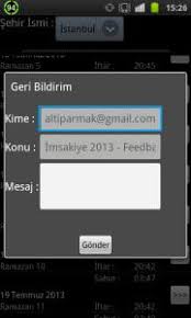 İşte şehriniz ve ankara, i̇stanbul sahur ve iftar vakitleri içeren 2016 ramazan i̇msakiyesi. Imsakiye 2017 Android App Apk Com Atahan Imsakiye By Cem Atahan Altiparmak Download On Phoneky