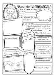 Zum anderen ist ein steckbrief aber auch eine eher kurze. German Presentation Deutsch Steckbrief Kunst Michelangelo Tpt