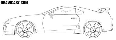 And as always, you can add some shadows and highlights to make your toyota supra look truly voluminous and realistic. Toyota Supra Coloring Pages