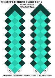 Minecraft Diamond Sword Template One Of Five Minecraft Diamond Sword Minecraft Sword Minecraft Party Decorations