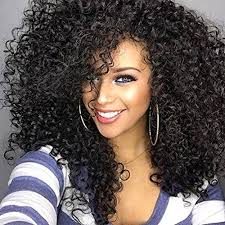 Wear in your natural texture, or try a twist out style to create extra definition in your curls. Curly Hair Wigs For Black Women Long Natural Hair Wigs For Black Women Curly Wig Kinkys Curly Afro Wigs Human Hair Lace Front Long Fluffy Wavy Full Synthetic Wigs With Bangs 20 280g Wl9199 Buy