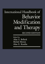 Information and translations of modification in the most comprehensive dictionary definitions resource on the web. International Handbook Of Behavior Modification And Therapy Second Edition Alan S Bellack Springer