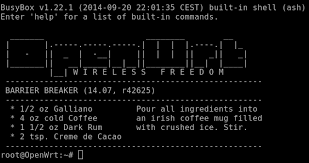 Also, because files included by default in the chaoscalmer distribution are larger than barrierbreaker's equivalents, some artifacts are needed (some packages have to be removed, then installed after extroot is functional). Dd Wrt And Openwrt Tutorials Samhobbs Co Uk