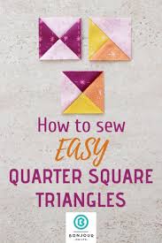 Quarter Square Triangles Quilts Sewing Projects For