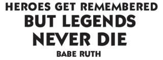 Legends Never Die Wall Quotes Decal Wallquotes Com