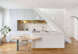 Supplied in raw finish in sheet sizes 2400 x 1200mm and 3600 x 1200mm with patterns running along or across the sheet. Fluted Architectural Detailing On Kitchen Islands And Wall Paneling