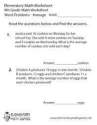 Fourth Grade Word Problems Worksheet Printable Word Problem Worksheets Word Problems Math Word Problems