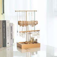 T Form Schmuckstander Schmuckhalter Kettenhalter 3 Staben Schmuckbaum Kettenstander Uhrenstander Ohrringhalter Schmuckbaum Schmuckhalter Schmuckaufbewahrung