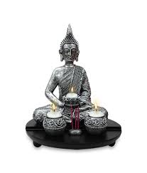 Light up the room with unique candle holders in edgy marbles, metallics and shaded glass. Archies Silver Buddha Candle Holder Buy Archies Silver Buddha Candle Holder At Best Price In India On Snapdeal