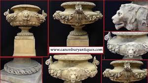 Accent your outdoor space with this exclusive square pedestal estate urn. Large English Stone Garden Urn On Pedestal Plinth Classic Architectural