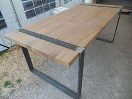 table monastere en chene pieds en fer d exposition meubles table monastere mobilier de salon paruvendu