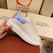 Em Estoque Alexander Mcqueen A Nova Tendencia Das Mulheres De Lazer Sapatos Brancos Confortaveis Sapatos Shopee Brasil