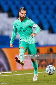 sergio ramos of real madrid makes a pass during the liga match sergio ramos real madrid madrid