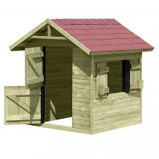 Der Bausatz Kinderspielhaus Emily Besteht Aus Holzelemten Mit Ture Und Fensterladen Profilbretter Kesseldruckimp Holzhaus Garten Spielhaus Aus Holz Spielhaus