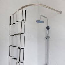 L shaped shower curtain rod with ceiling support all about. China L Shape Cheap Price Bathroom Shower Rod China Shower Curtain Rod Peva Shower Curtain