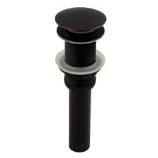 antique black pop up drain without