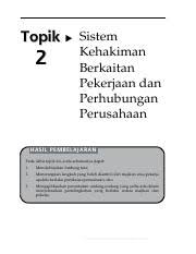 Download as pdf, txt or read online from scribd. 06 Bbui3103 T2 1 Pdf Topik 2 Sistem Kehakiman Berkaitan Pekerjaan Dan Perhubungan Perusahaan Hasil Pembelajaran Pada Akhir Topik Ini Anda Seharusnya Course Hero